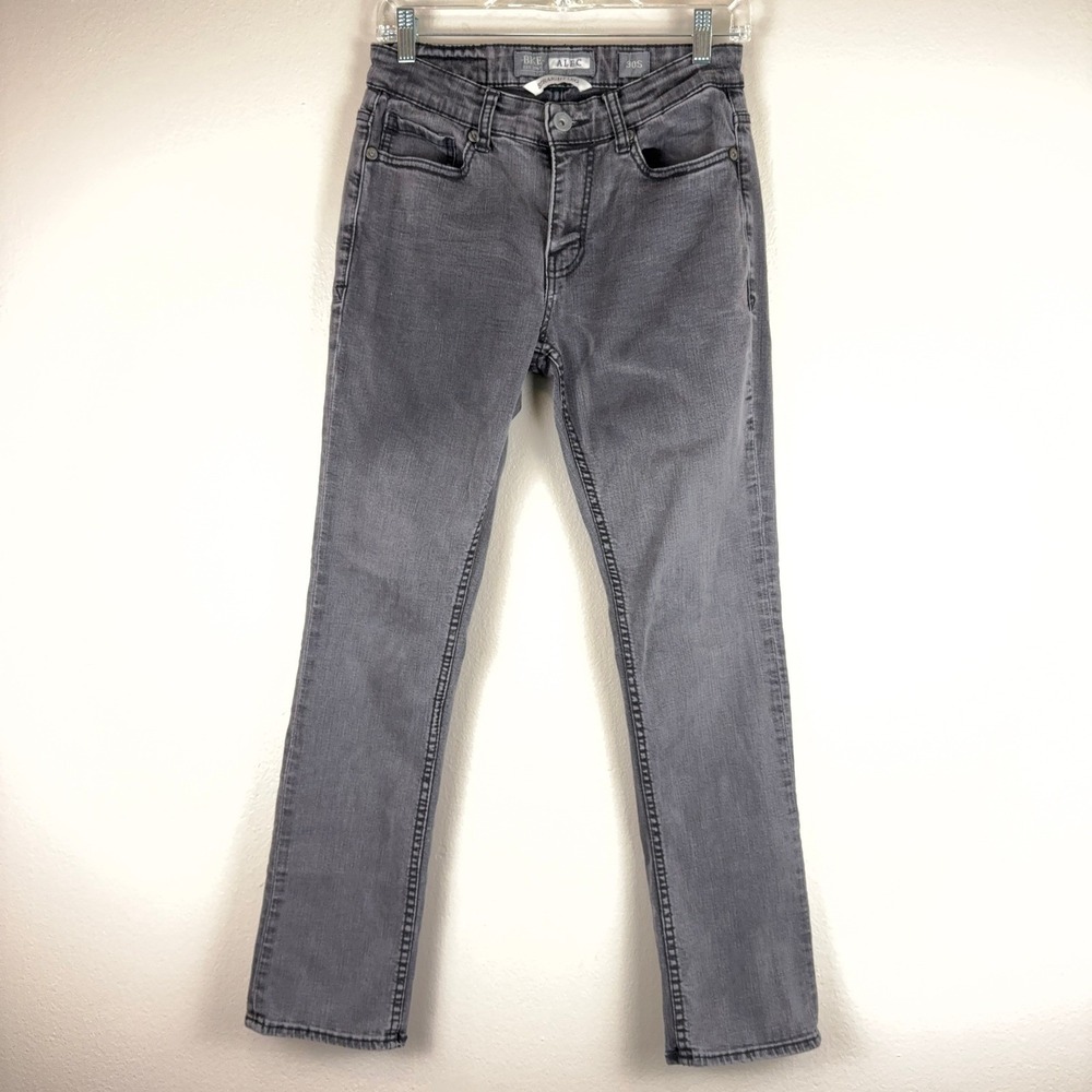 BKE Alec Straight Leg Jeans Gray Stretch Denim GBS5096 Mens 30S